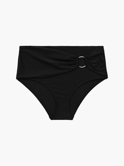 Calvin Klein Fürdőruha HU752168 | Calvin Klein Core Solids High Waisted Női Bikini Alsó Fekete